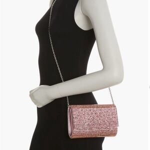 KURT GEIGER LONDON Crystal & Sequin Envelope Clutch/Crosdbody